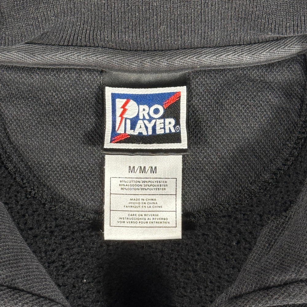 Vintage Pro Player Colorado Rockies Shirt Size Medium 1/4 Zip Black Baseball MLB - Picture 3 of 8